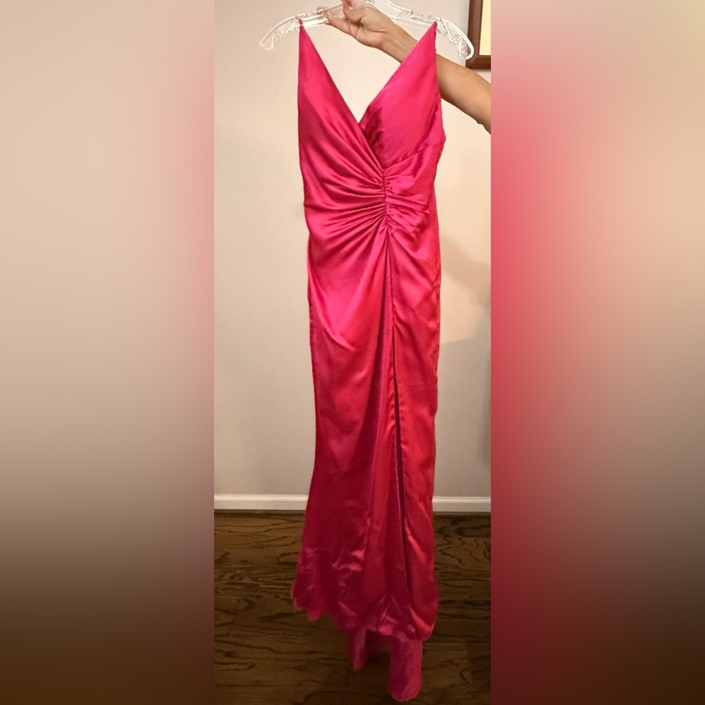 Elegant Pink Evening Gown